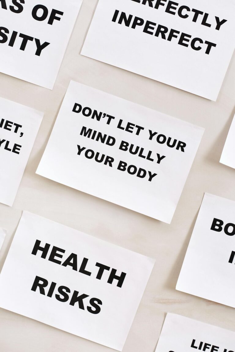 Motivational quotes on white paper to inspire. Perfect for mental health awareness.